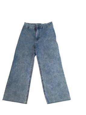 Super High Rise Wide Leg Blue Denim Jeans By Rewash Womens Size 3/26 Eco-Friendl